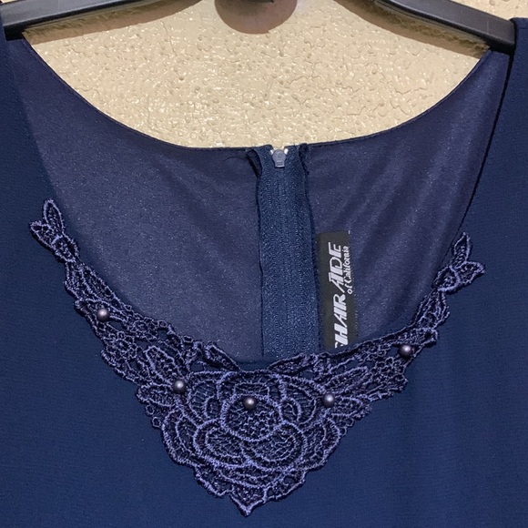 Sharede Dress Sleeveless Dark Navy Blue Size 3X🌀 - Picture 4 of 11
